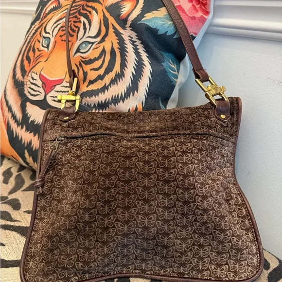 Rare BOTTEGA VENETA Butterfly 🦋🦋 Crossbody Chocolate - Picture 8 of 14